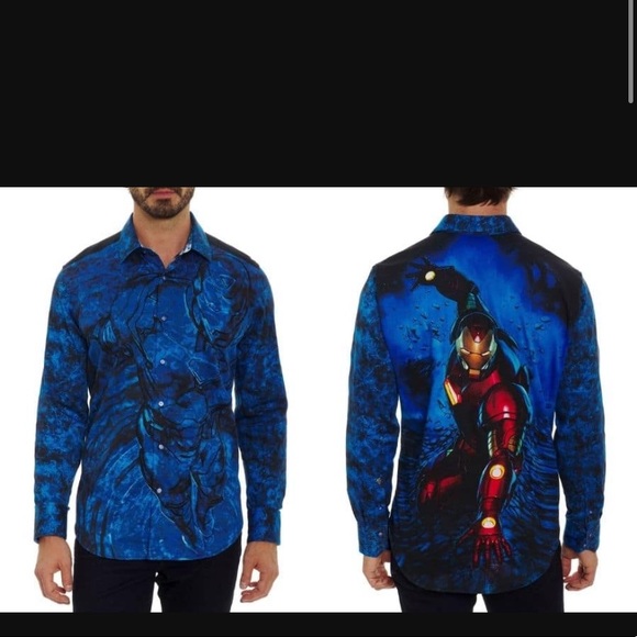 Robert Graham Other - Robert Graham Marvel Collection Iron Man Men Dress Shirt